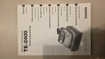 Casio TE-2400 2. Wahl ohne Schublade. Nur an Handel