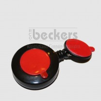 22 Stück Restposten, Diebstahlschutz Aufroller mit Auszugsschnur rot und weiß 22 Stück Restposten, Diebstahlschutz Aufroller mit Auszugsschnur rot und weiß