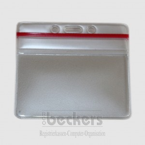 Ausweishülle transparent wasserdicht Zip-Lock 70 x 100