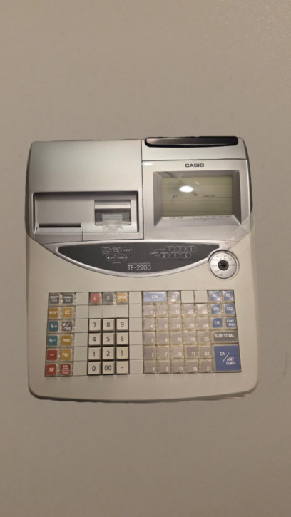 Casio TE-2200 2. Wahl, ohne Schublade. Nur an Handel