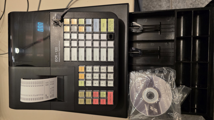 Sampos ECR-120 nur an Händler oder Gewerbetreibende